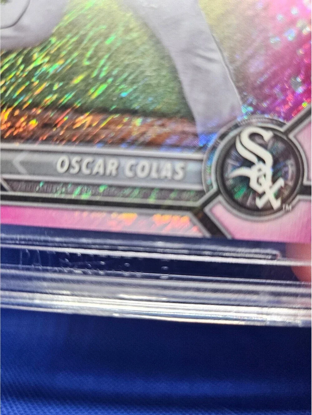 Oscar Colas[Fuchsia Pink Shimmer Refractor] #BCP152 2022 Bowman Chrome 8.5 grade